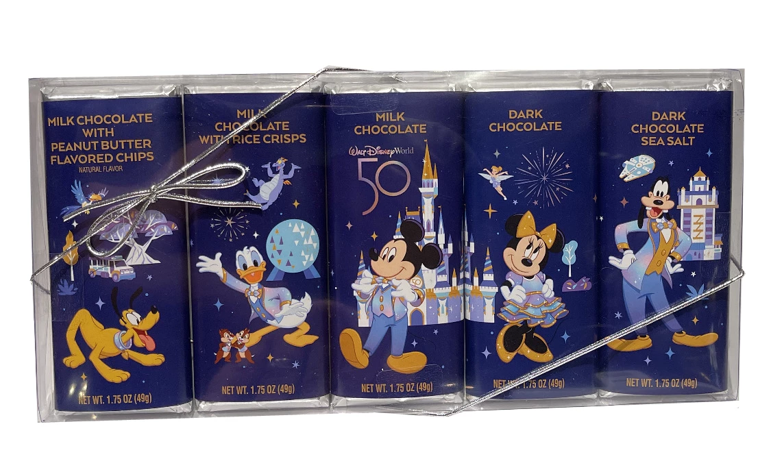 Brand new ✨ Disney Chocolate ???? Candy Bars - Walt Disney World 50th Anniversary ✨ 3 Brand new ✨ Disney Chocolate ???? Candy Bars - Walt Disney World 50th Anniversary ✨